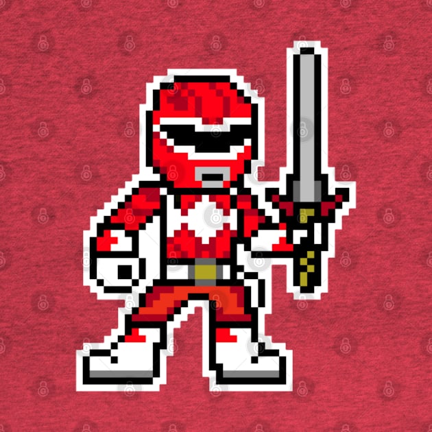 Red Ranger Pixel by Javier Casillas